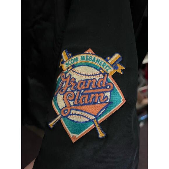 Vintage San Francisco Giant Black Orange Varsity Jacket Size XLarge World Series - Picture 7 of 7